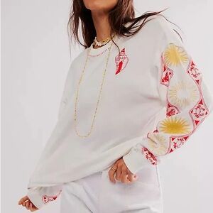 IN SEARCH OF: FREE PEOPLE We The Free Sea Friends Long Sleeve Tee